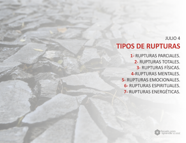 Tipos de rupturas